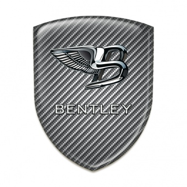 Bentley Self Adhesive Emblem Logo Carbon Base New Logo Style 