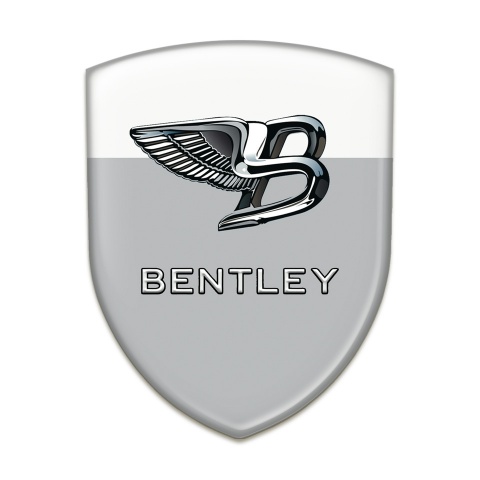 Bentley Tuning Badge Gray White Base New Logo Style 