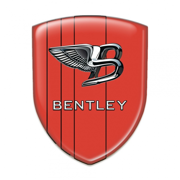 Bentley Resin Sticker Red Version Nikel Logo 