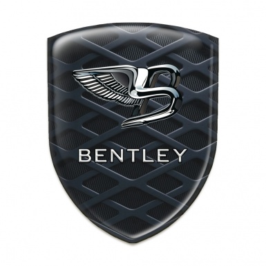 Bentley Self Adhesive Emblem Logo Dark Lattice style 