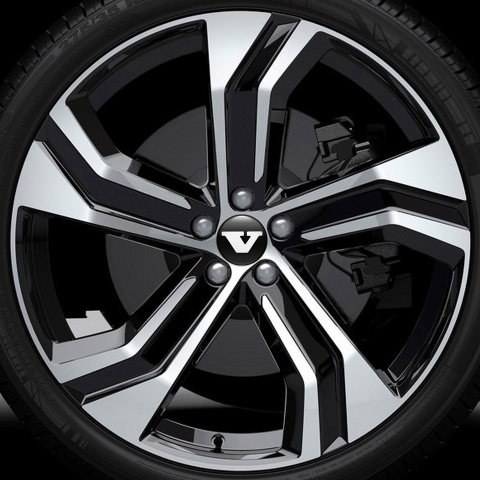 Volvo Wheel Emblem Center Cap Black V