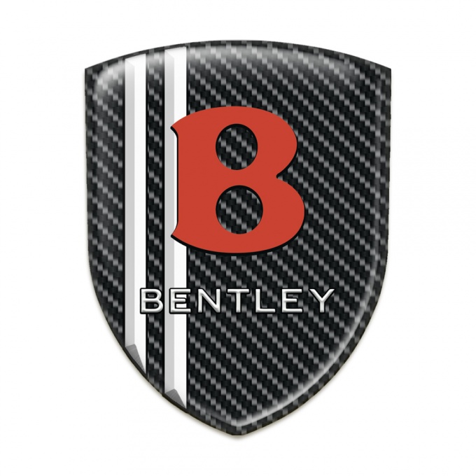 Bentley Emblem Interior Black Carbon White Lines Model 
