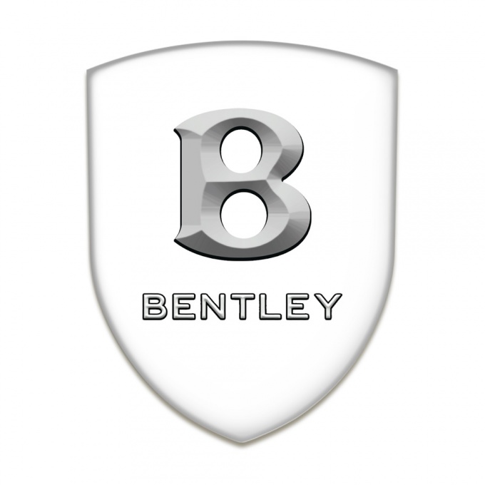 Bentley Silicone Shield White Print Stone Logo 