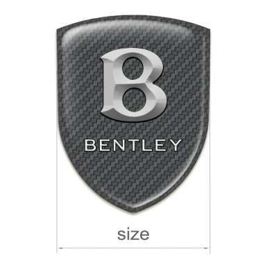 Bentley Tuning Emblem Carbon Print Stone Logo Effect