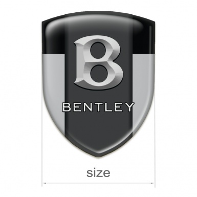Bentley 3D Gel Emblem Gray Black Print Gray Logo 