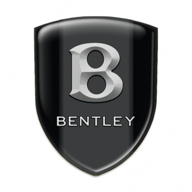 Bentley Emblem Exterior Black Print Gray 3D LOgo 