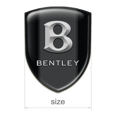 Bentley Emblem Exterior Black Print Gray 3D LOgo 