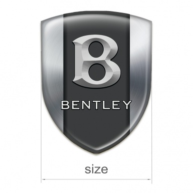 Bentley Emblem Interior Silver Print Gray 3D Logo 