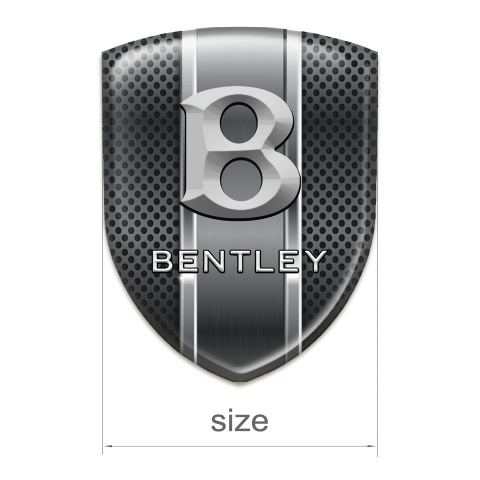Bentley Silicone Badge dark Mesh with Metal Panel Edition 