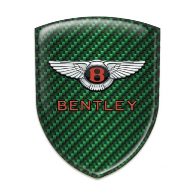 Bentley Car Accessories Badge Green Carbon Model with Stylish Logo 