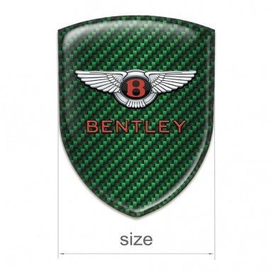 Bentley Car Accessories Badge Green Carbon Model with Stylish Logo 