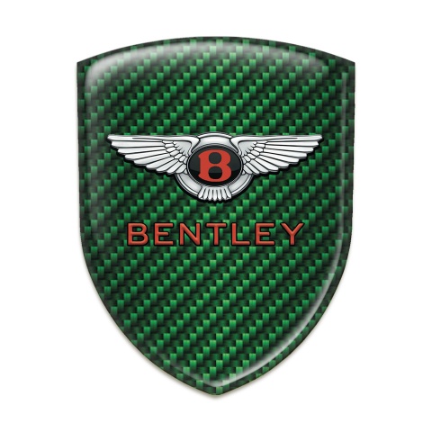 Bentley Car Accessories Badge Green Carbon Model with Stylish Logo 