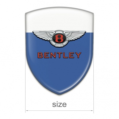Bentley Car Accessories Badge Blue White model Stylish Logo 