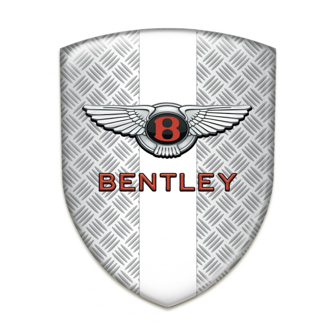 Bentley Emblem Exterior Mesh Effect with White Ribbon Pattern