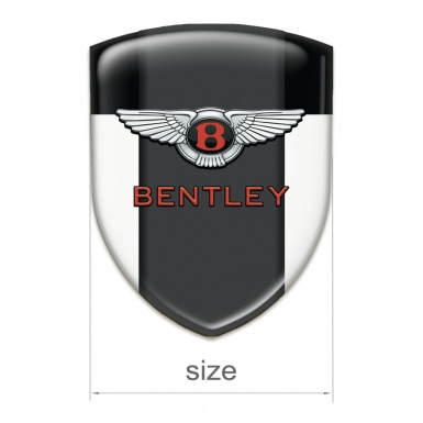 Bentley Silicone Car Decal Badge White Black Model 