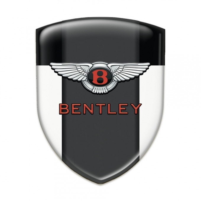Bentley Silicone Car Decal Badge White Black Model 