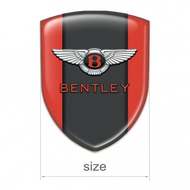 Bentley Logo Emblem Red with Central Graphit Panel 