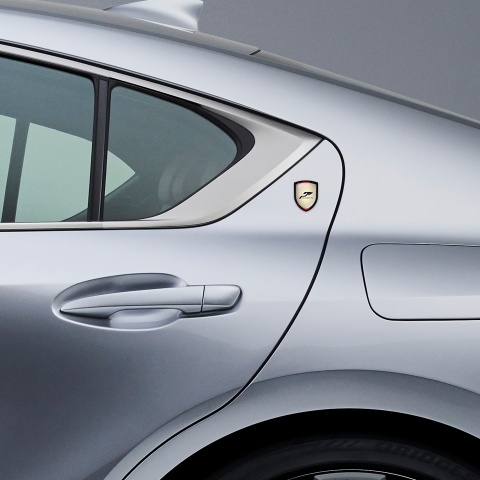 Peugeot Shield Domed Emblem Beige Sport