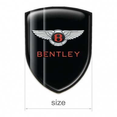 Bentley Silicone Badge Black with Gray Lines Variant 