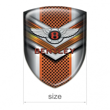 Bentley Self Adhesive Car logo Emblem V Shape Copper Element Variant 