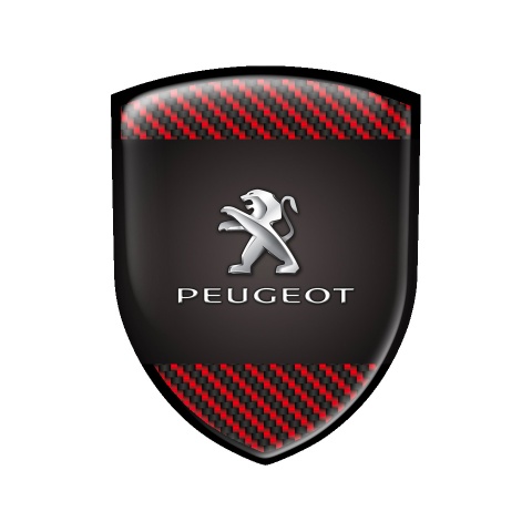 Peugeot Shield Silicone Emblem Rad Carbon Classic