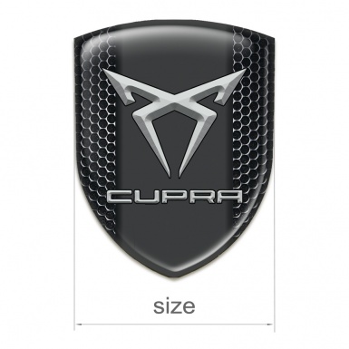 Seat Cupra Silicone Car Decal Badge Perforated Steel Pattern 