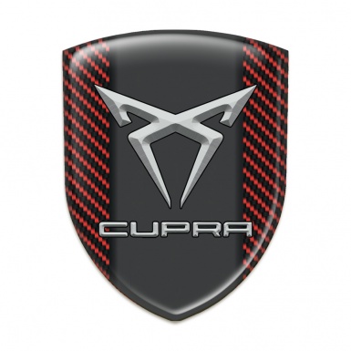 Seat Cupra Silicone Shield Red Carbon Pattern 