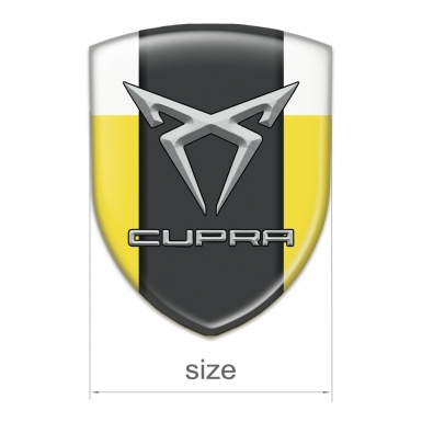 Seat Cupra Tuning Badge  yellow White Pattern 
