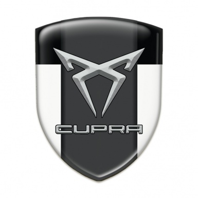 Seat Cupra Silicone Badge White Black model