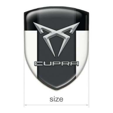 Seat Cupra Silicone Badge White Black model