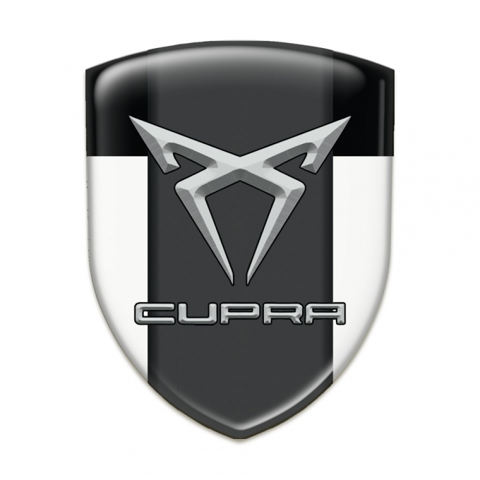 Seat Cupra Silicone Badge White Black model