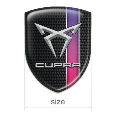 Seat Cupra Emblem Interior Dark Base with Purple Band Decoration 
