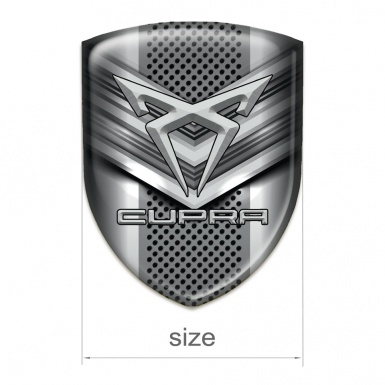 Seat Cupra Self Adhesive Car logo Emblem Gray V Shape Logo Panel 