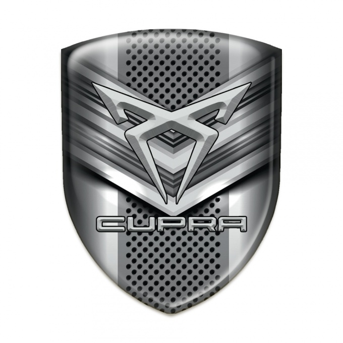 Seat Cupra Self Adhesive Car logo Emblem Gray V Shape Logo Panel 