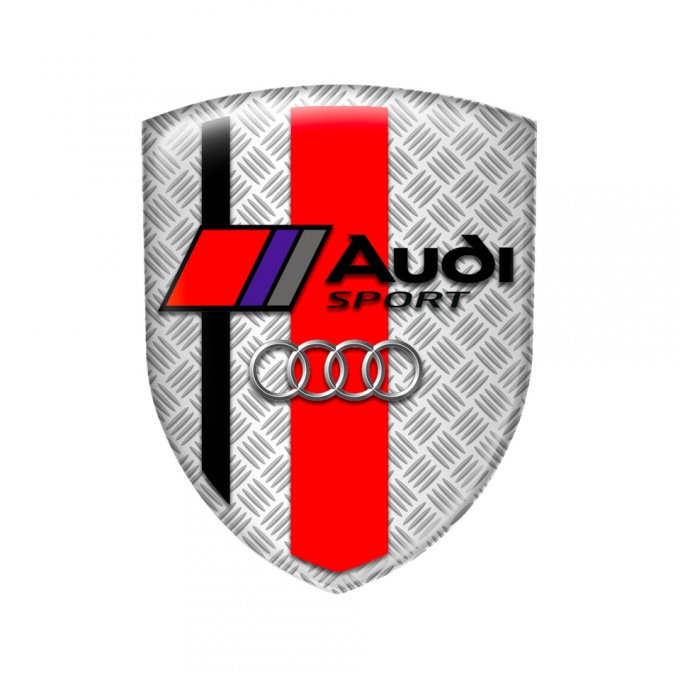 Audi Sport Silicone Sticker Steel Effect
