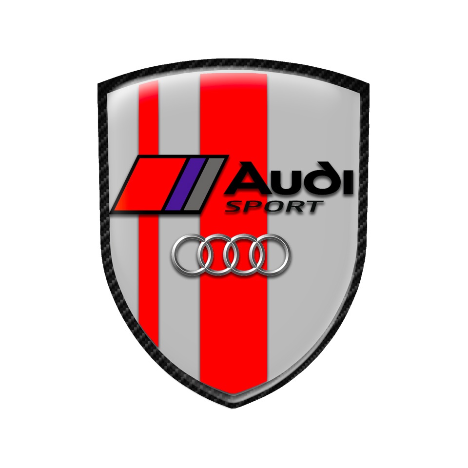 1 Audisport Emblem Logo Rear Trunk Wing Badge Sticker 