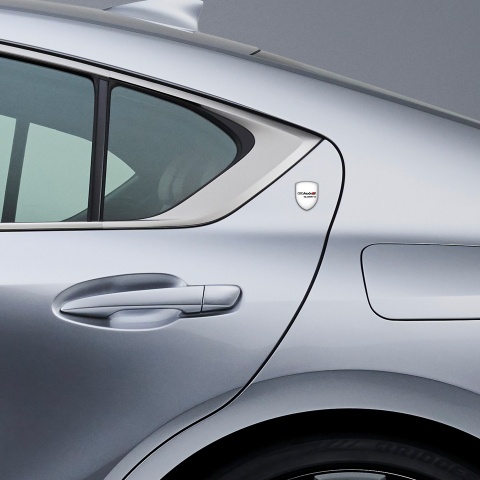 Audi Quattro Shield Emblem Sport White Line