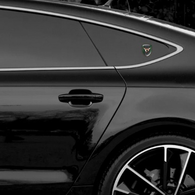 Seat Cupra Self Adhesive Emblem Logo Green Carbon Copper logo 