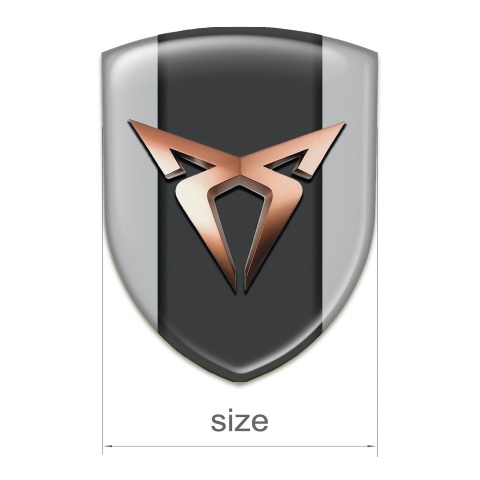 Seat Cupra Silicone Shield Gray Design Classic logo 