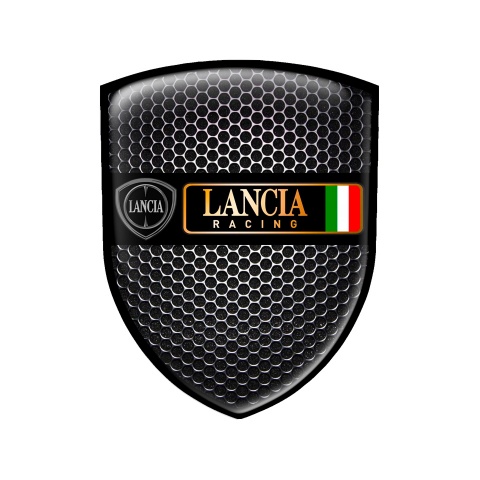 Lancia Shield Silicone Emblem Circle Steel Racing