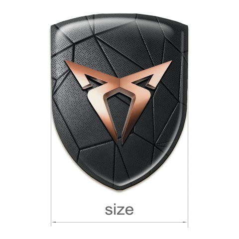 Seat Cupra Logo Emblem Black Mosaic edition 