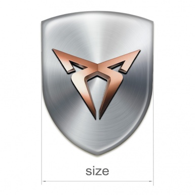 Seat Cupra Emblem Badge Logo Silver Edition 