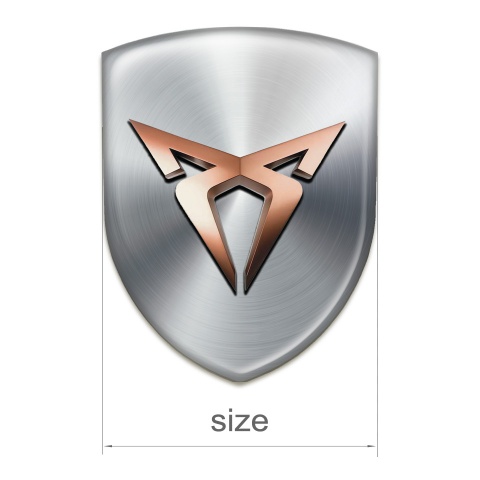 Seat Cupra Emblem Badge Logo Silver Edition 