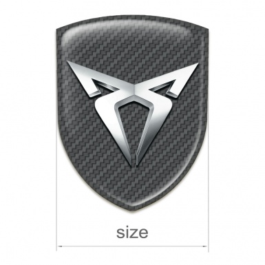 Seat Cupra Silicone Shield carbon Base silver logo 