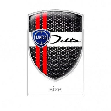 Lancia Shield Emblem Silicone Black Delta Edition