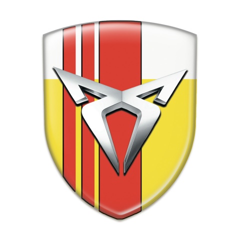 Seat Cupra Silicone Shield Yellow White with Red Tapes Type 