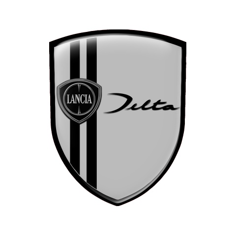 Lancia Shield Emblem Silicone Grey Delta Line Edition