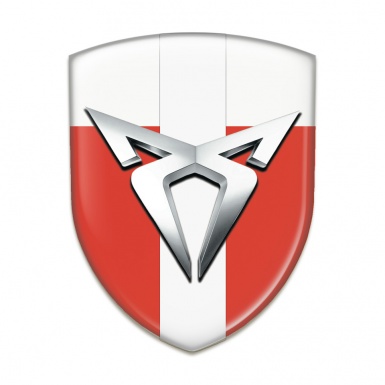 Seat Cupra Silicone Shield Red white with White Ribbon variant 
