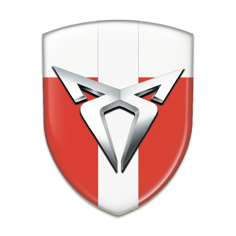 Seat Cupra Silicone Shield Red white with White Ribbon variant 