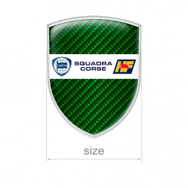 Lancia Domed Emblem Squadra Corse Green Carbon Edition